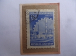 Sellos de America - Argentina -  Industrai - Sello de 1,50 m$n peso Naciona lArgentino, año 1958
