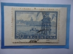 Stamps Argentina -  Puerto de Buenos Aires -Sello de 40 Ctvos. Arg. Año 1956
