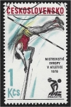 Stamps Czechoslovakia -  Deportes 1978, salto con pértiga