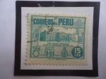 Stamps Peru -  Museo de Arqueología Nacional Lima - Visite Nuestro Interesante Museo Arqueológico-Sello de 15 Cts. 