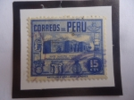 Stamps Peru -  Museo de Arqueología Nacional Lima - Visite Nuestro Interesante Museo Arqueológico-Sello de 15 Cts. 