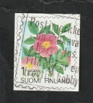 Stamps Finland -  1216 - Rosa acicularis