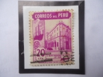Sellos de America - Per� -  El Banco Industrial del Perú- Serie: 1938, Motivos del país- sello de 20 Cts. Año 1938.