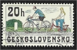 Stamps Czechoslovakia -  Bicicletas históricas, Bicicletas, 1979