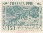 Stamps Peru -  ANDENES DE PISAC CUSCO