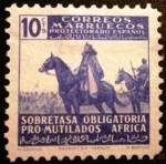 Stamps Spain -  Marruecos español. Beneficencia. Pro mutilados de guerra