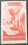 Stamps Spain -  Marruecos español. Vistas y Paisajes. Xauen