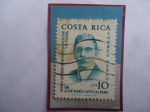 Stamps Costa Rica -  Dr.José María Soto Alfaro (1860-1931)-Noveno Congreso Médico centroamericano y de Panamá-Sello 10 Ct