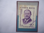 Stamps Costa Rica -  Dr. Elías Rojas Román (1861-1930)-Noveno Congreso Médico Centroamericano y de Panamá-Sello de 10Ct.A