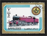 Stamps United Arab Emirates -  Ajman: Locomotoras