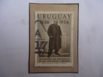 Stamps Uruguay -  Centenario del Nacimiento de Don José Batlle y Ordoñez (1856-1956)-Presidente(1903/07 y 1911/15).