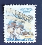 Stamps United States -  Pioneros aviación