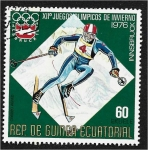 Stamps Equatorial Guinea -  Juegos Olímpicos de Invierno de 1976 - Innsbruck, esquí alpino