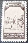 Stamps Spain -  Marruecos español. Tipos diversos. El Jalifa