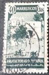 Stamps Spain -  Marruecos español. Tipos diversos. Tetuán