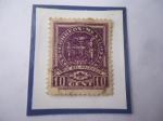 Stamps Mexico -  Cruz de Palenque-Pie de Imprenta:Talleres impresión de Est.y Valores-México-Sello 10 Ctvos.Año 1944.
