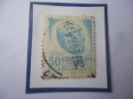 Stamps Mexico -  Arqueología- Estado de Veracruz- Cabezas Colosales- Sello de 50 Cts. Año 1962.