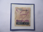 Stamps Mexico -  Himno Nacional-1er. Centenario (1854-1954)-Compositor Jaime Numó y Letra de Fco. González B.-Sello d