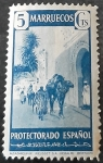 Stamps Spain -  Marruecos español. Tipos diversos. Alcazarquivir