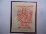 Stamps : America : El_Salvador :  Escudo de Armas de la Nueva San Salvado-100Años de la Ciudad Nueva San Salvador (1854-1954)