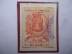 Sellos de America - El Salvador -  Escudo de Armas de la Nueva San Salvado-100Años de la Ciudad Nueva San Salvador (1854-1954)