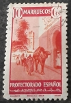 Stamps Spain -  MArruecos español. Tipos diversos. Larache