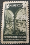Stamps : Europe : Spain :  Marruecos español. Tipos diversos. Larache