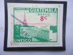 Stamps Guatemala -  UNESCO- Inauguración de la Sede de la UNESCO en Paris- Torre Eiffel.