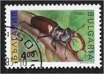 Stamps Bulgaria -  Insectos, Escarabajo ciervo (Lucanus cervus)