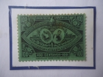 Stamps Guatemala -  U.P.U.-José Reyna Barrios (1854/92)-Exposición Centro Americana-Barco,Locomotoras accionadas a Vapor