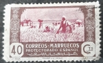 Stamps Spain -  Marruecos español. Agricultura.