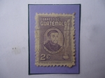 Stamps Guatemala -  Payo Enríquez de Rivera Manrique (1612-1685) Obispo- Agustiniano Español-Sello de 2 Ct. Año 1945.