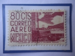 Stamps Mexico -  CU- Arq. Moderna Mex.D.F.- Nuevo Polideportivo de la Ciudad Universitaria-Ciudad de México