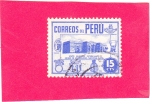 Stamps : America : Peru :  MUSEO DE ARQUEOLOGÍA