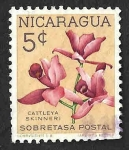 Stamps : America : Nicaragua :  RA71 - Orquídea
