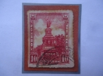 Stamps Mexico -  Cuauhtémoc (Águila que descendió) - Monumento - Sello de 10 ctvos. Año 1926. 