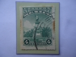 Stamps Mexico -  Estatua de Colón - Sello de 4 ctvos. Año 1927.