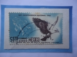 Sellos de America - M�xico -  150 Años de la Independencia 1810-1960 - Águila Real- Sello de 1,20 Pesos Mexicano, Año 1960.