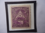 Stamps Nicaragua -  U.P.U.1898-Republica Mayor de Centro América-Estado de Nicaragua-Escudo de Armas.
