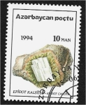 Stamps Azerbaijan -  Minerales locales, epidota y calcita