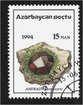 Sellos del Mundo : Asia : Azerbaiy�n : Minerales locales, Andradit