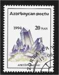 Stamps Azerbaijan -  Minerales locales, amatista