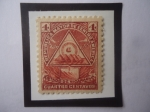Stamps Nicaragua -  U.P.U.1898-Republica Mayor de Centro América-Estado de Nicaragua-Escudo de Armas.
