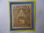 Sellos de America - Nicaragua -  U.P.U.1898-Republica Mayor de Centro América-Estado de Nicaragua-Escudo de Armas.