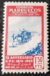 Sellos de Europa - Espa�a -  Marruecos español. 75º Aniversario de la U.P.U