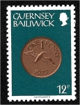 Stamps United Kingdom -  Monedas, un centavo, 1977