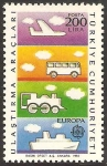 Stamps : Asia : Turkey :  europa cept. transporte y comunicacion