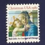 Stamps United States -  Navidad