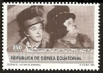 Stamps Equatorial Guinea -  Homenaje al Cine - escena de 