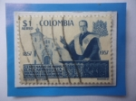 Sellos de America - Colombia -  Monseñor, Rafael María Carrasquilla Ortega (1857-1930)-Centenario de su Nacimiento (1857-1957)